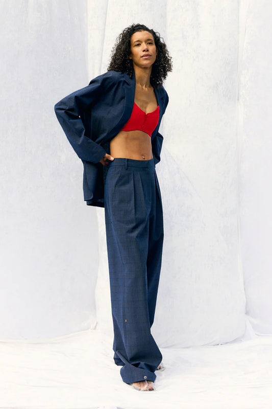 Menswear Crepon Stella Full Length Pant