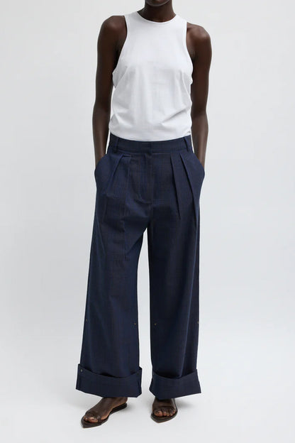 Menswear Crepon Stella Full Length Pant
