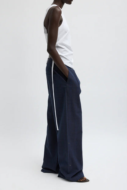 Menswear Crepon Stella Full Length Pant