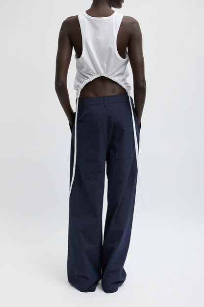 Menswear Crepon Stella Full Length Pant