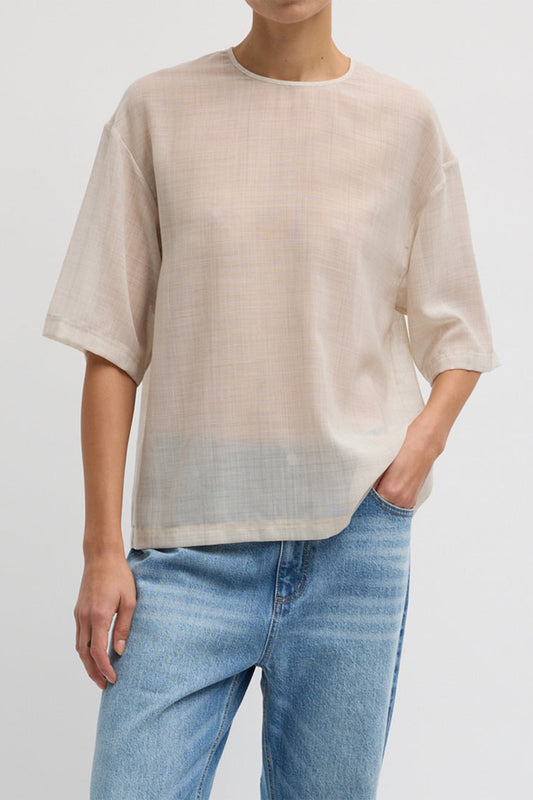 Sheer Wool Gauze Easy T