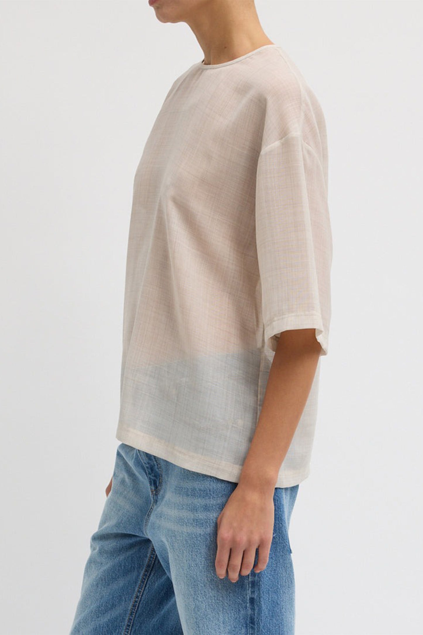 Sheer Wool Gauze Easy T