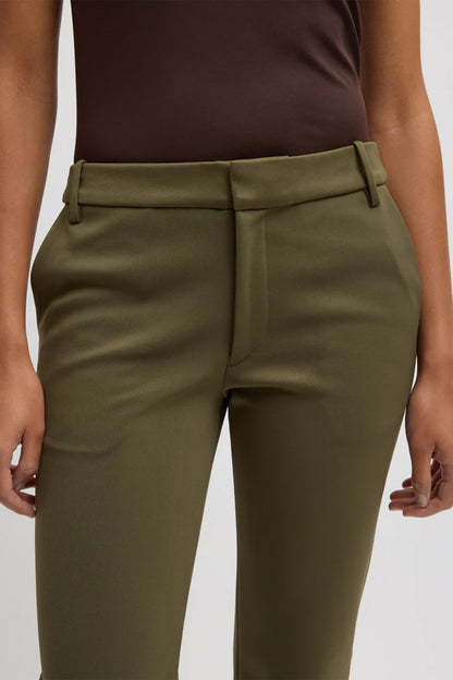 Spring Bonded Twill Elfie Trouser W/Slits - FINAL SALE