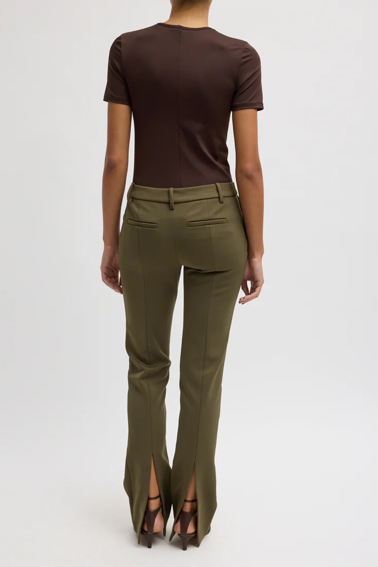 Spring Bonded Twill Elfie Trouser W/Slits - FINAL SALE