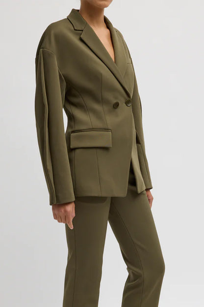Spring Bonded Twill Sculpted Blazer - FINAL SALE