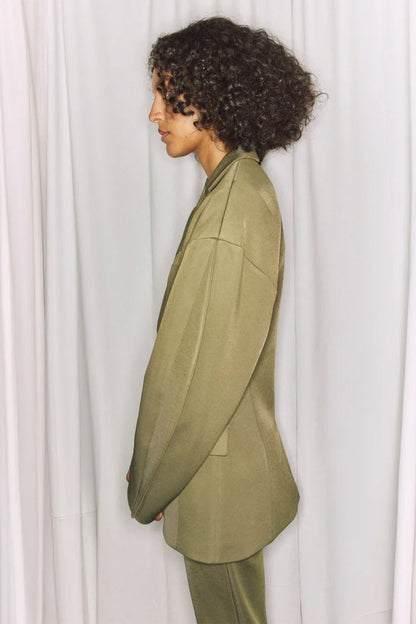 Spring Bonded Twill Sculpted Blazer - FINAL SALE