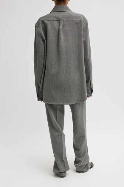 Structured Wool Zipper Jacket
