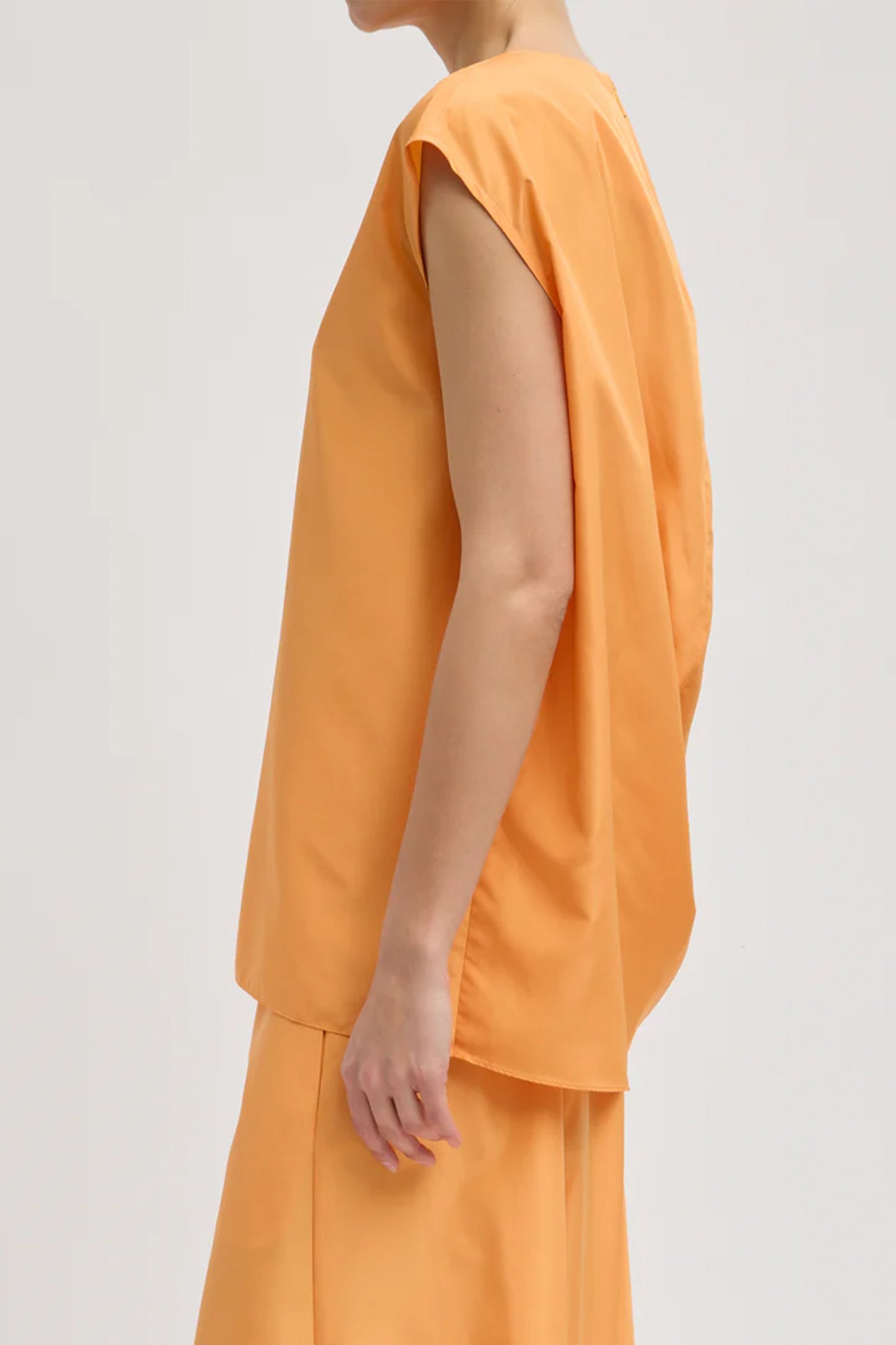 Summer Nylon Sleeveless Cocoon Top