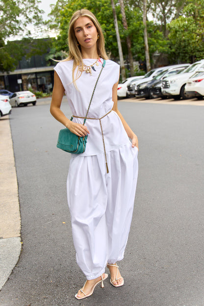 Summer Nylon Sleeveless Cocoon Top