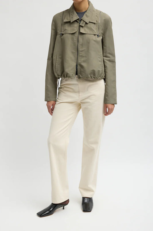 Techy Twill Trapeze Anorak Bomber Jacket