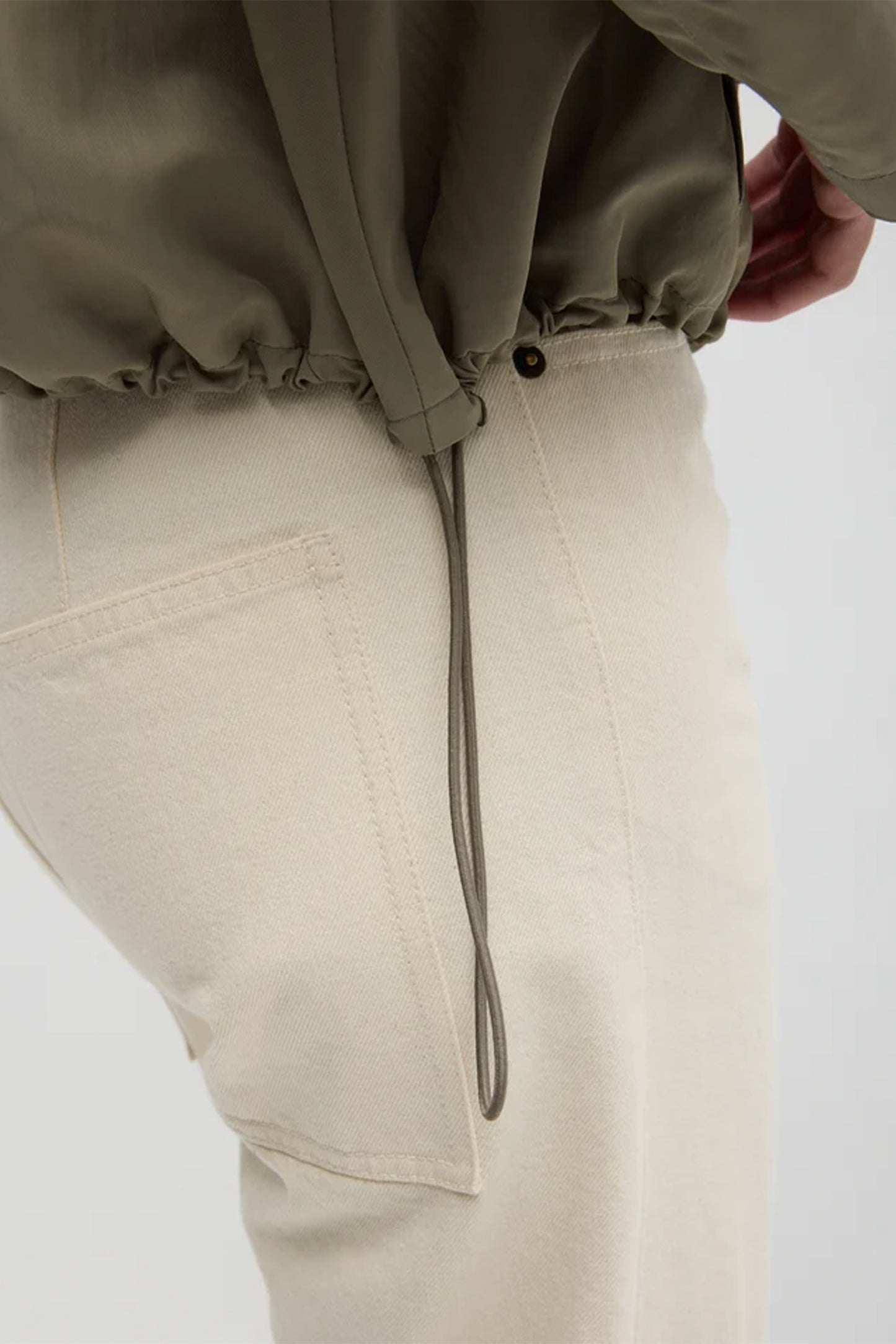 Techy Twill Trapeze Anorak Bomber Jacket