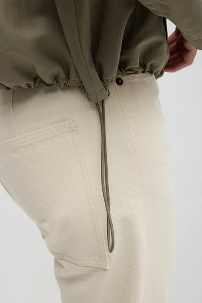 Techy Twill Trapeze Anorak Bomber Jacket