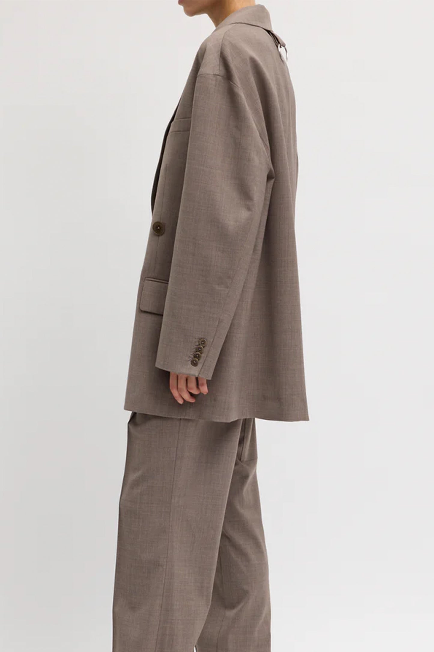 Tropical Wool Sculpted Blazer - FINAL SALE