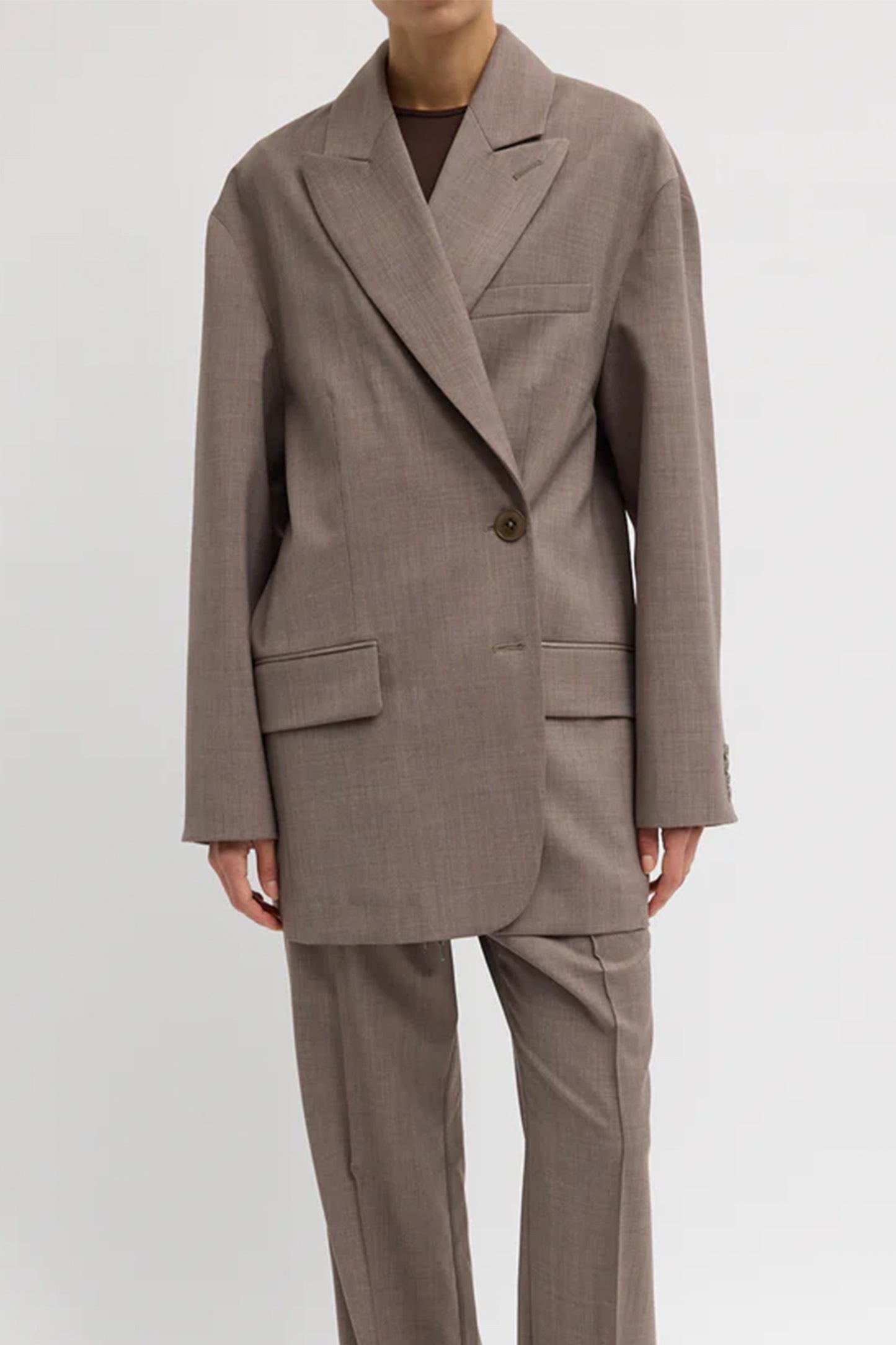 Tropical Wool Sculpted Blazer - FINAL SALE