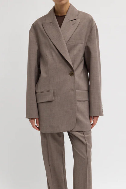 Tropical Wool Sculpted Blazer - FINAL SALE