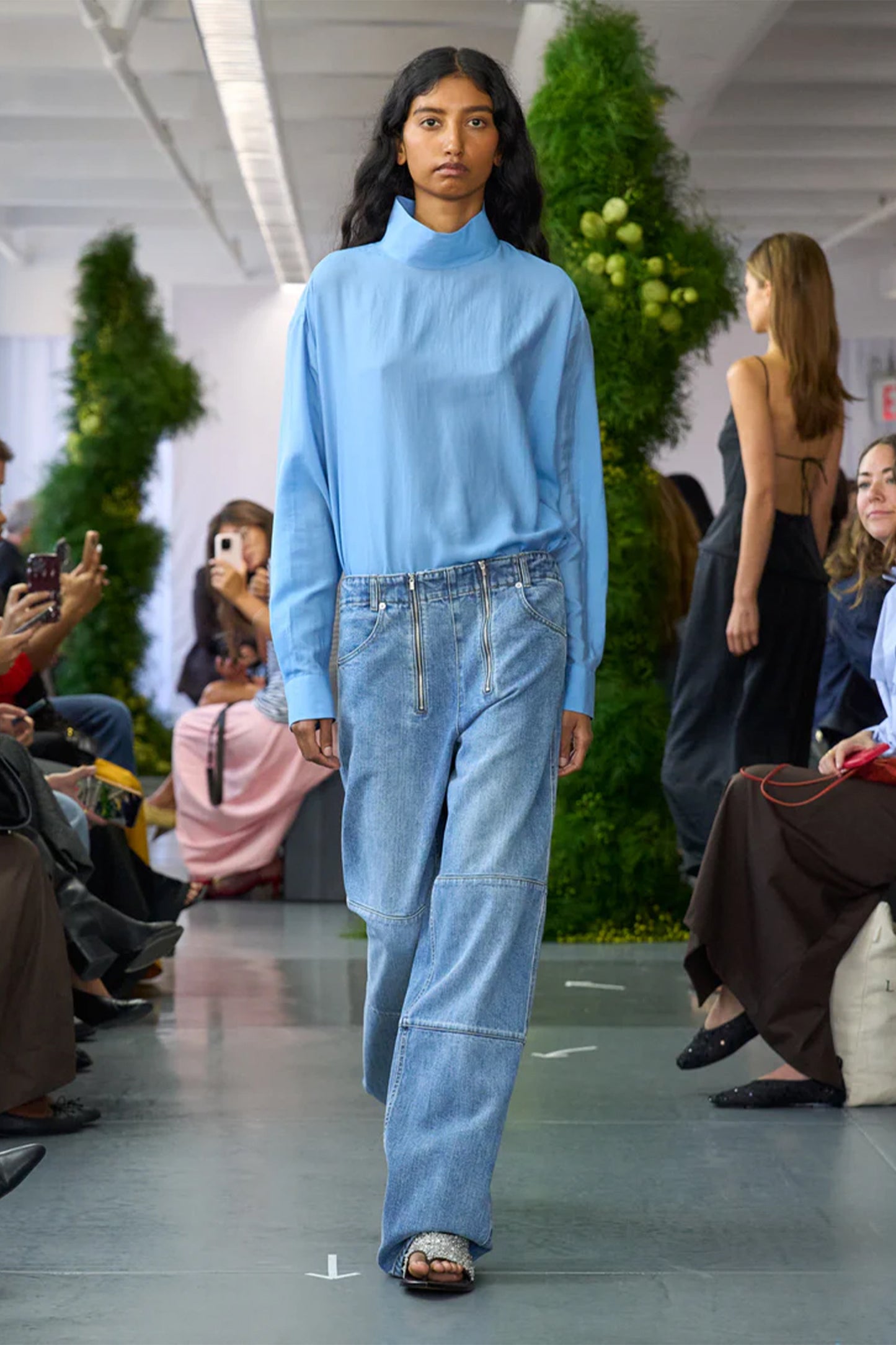 Ultra Light Silk Tencel Funnel Neck Shirt