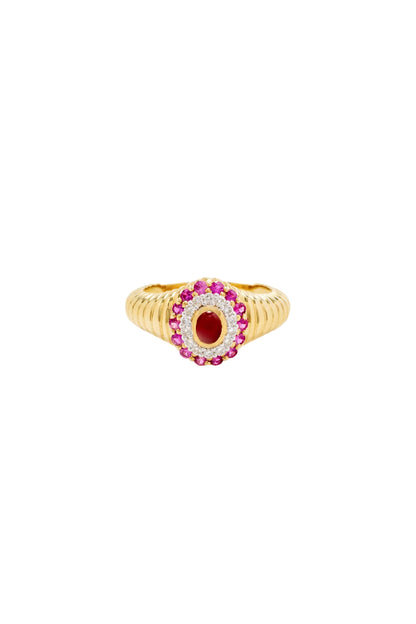Berlingot Pompadour Ring