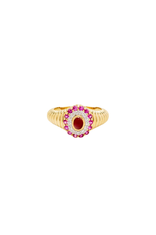 Berlingot Pompadour Ring