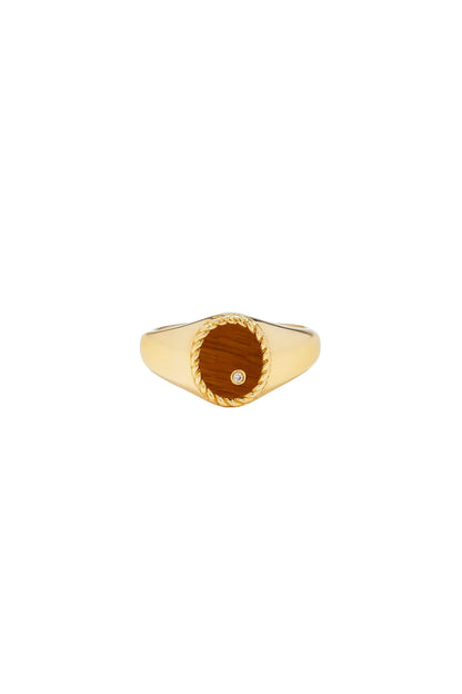 Mini Oval Signet Ring