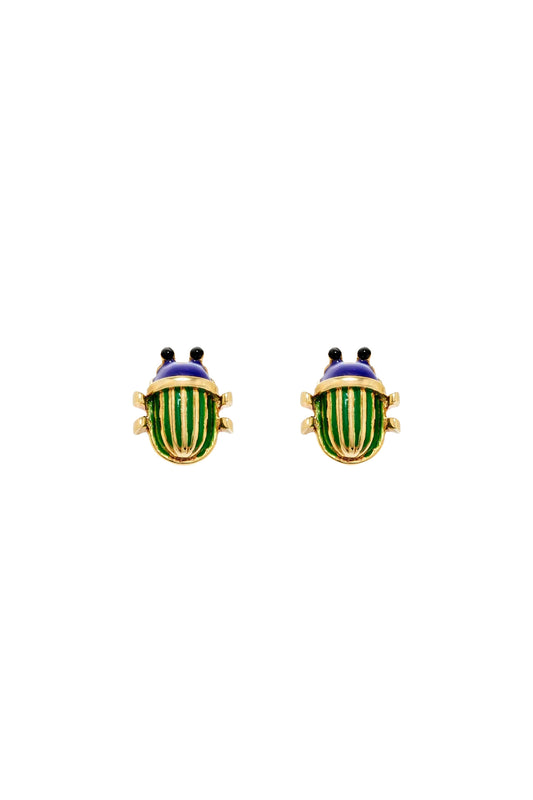 Nano Scarab Earrings