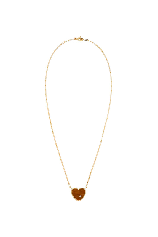 Solitaire Heart Necklace