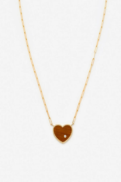 Solitaire Heart Necklace
