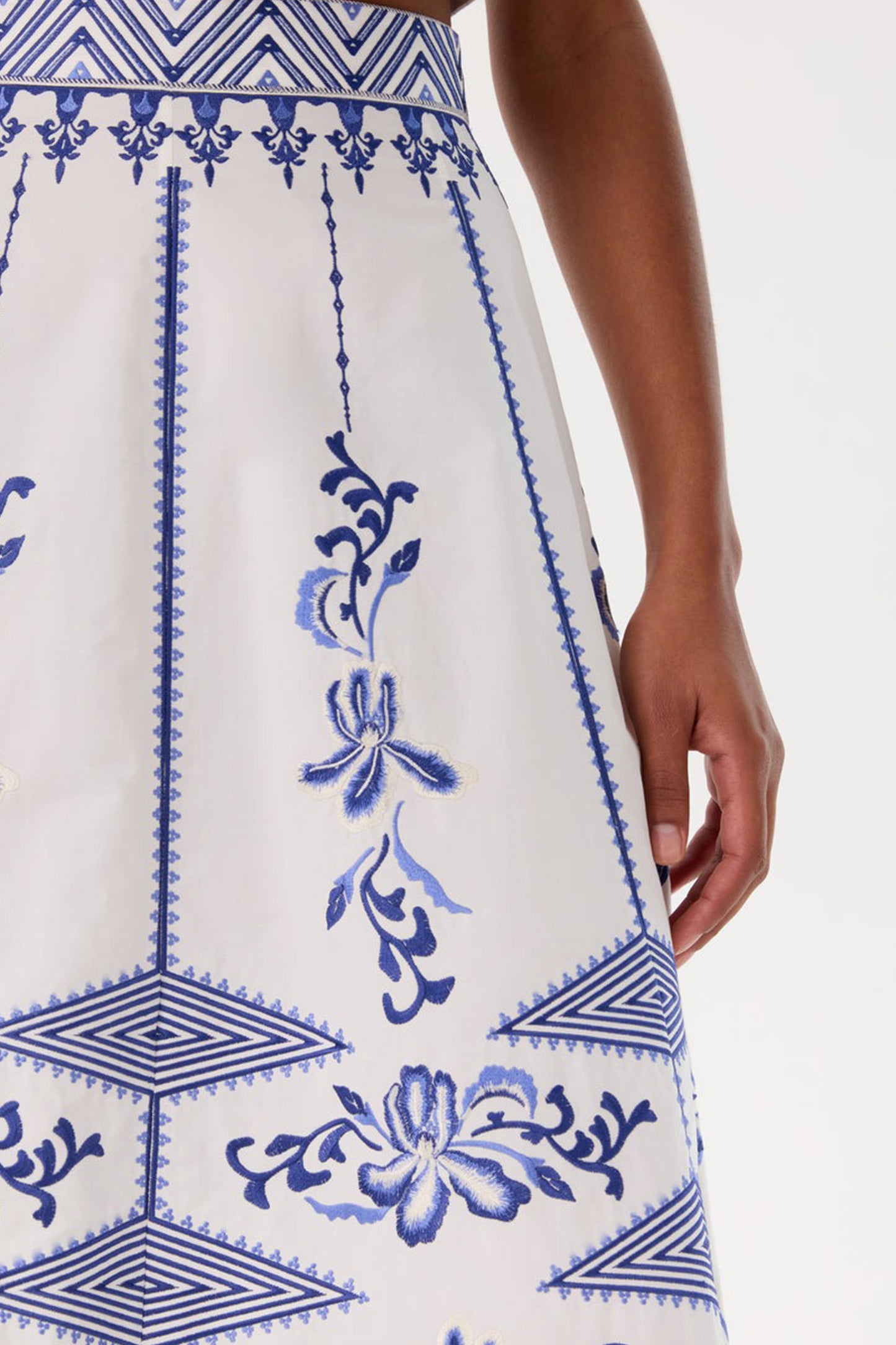 Camille 2 Iris Embroidery Skirt