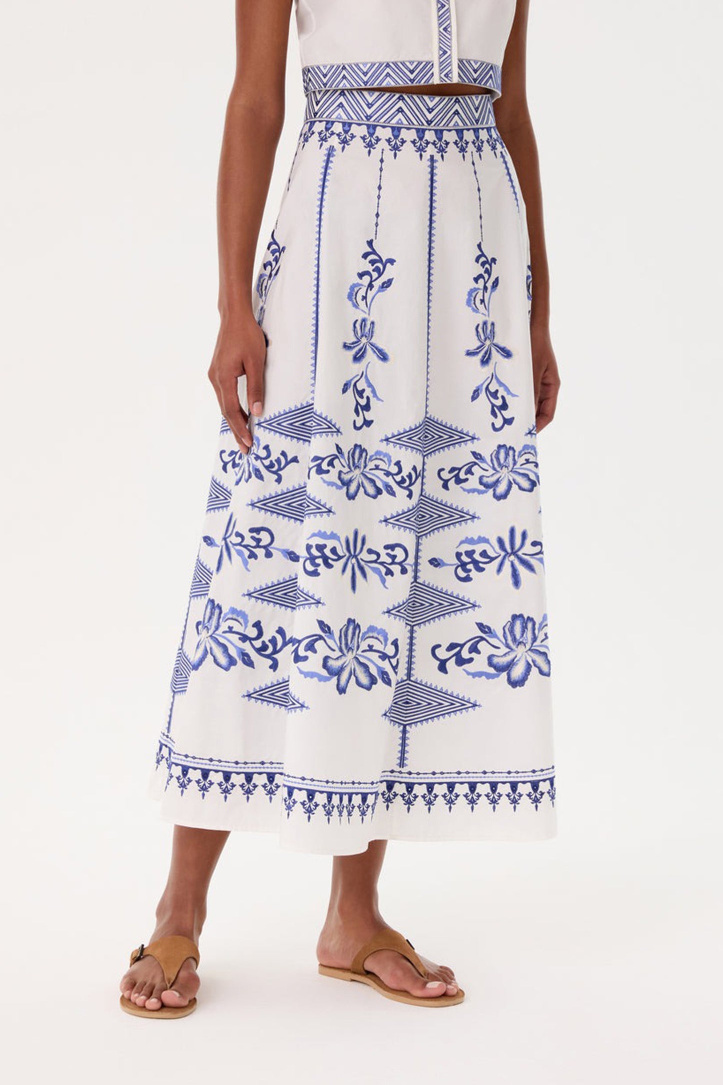 Camille 2 Iris Embroidery Skirt
