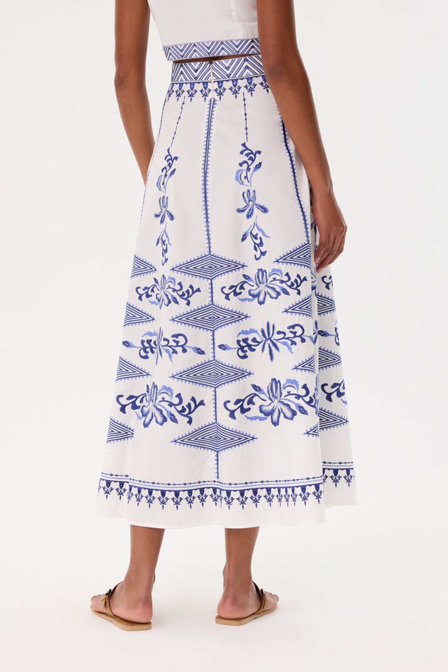 Camille 2 Iris Embroidery Skirt