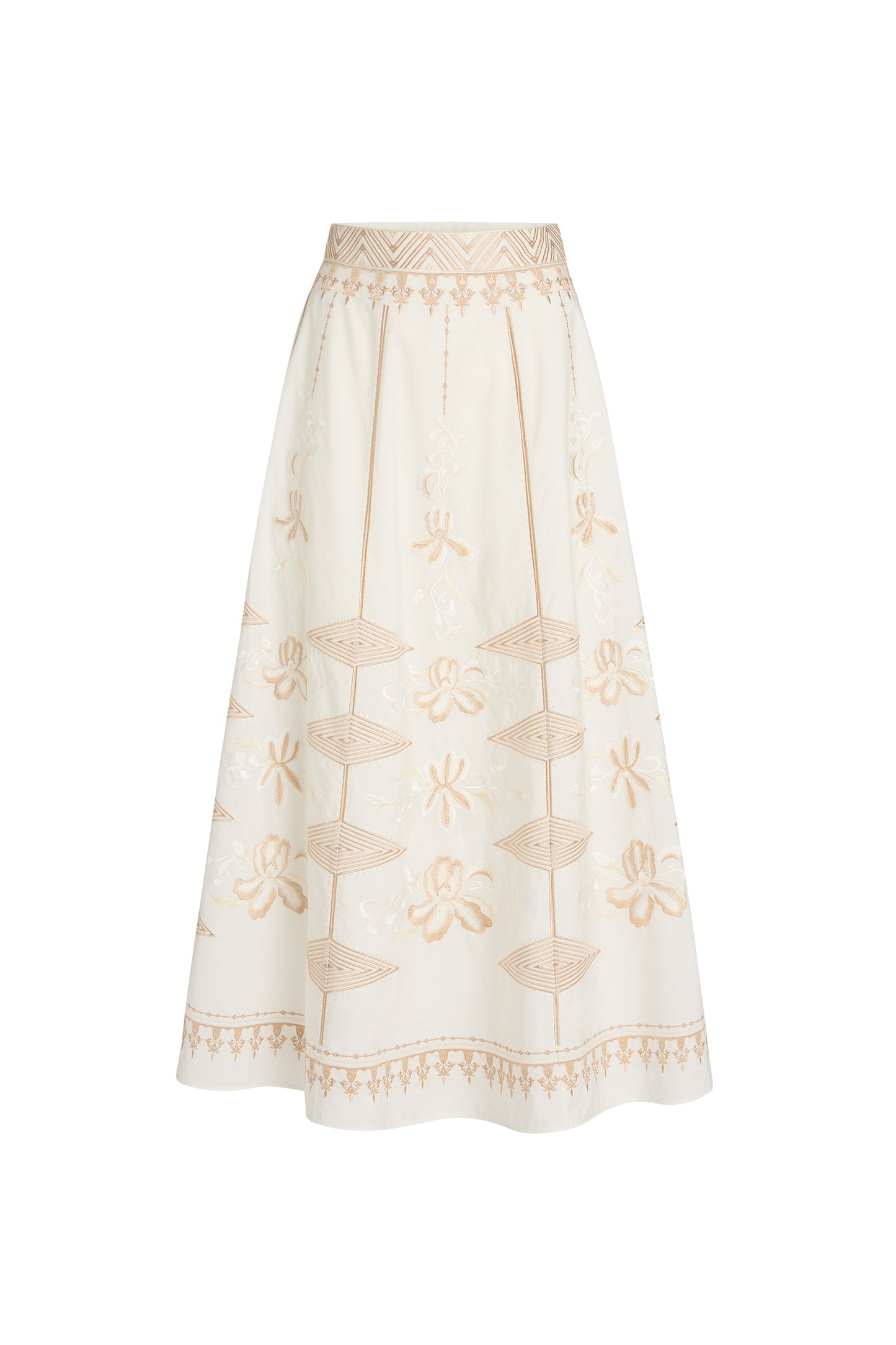 Camille 2 Iris Embroidery Skirt