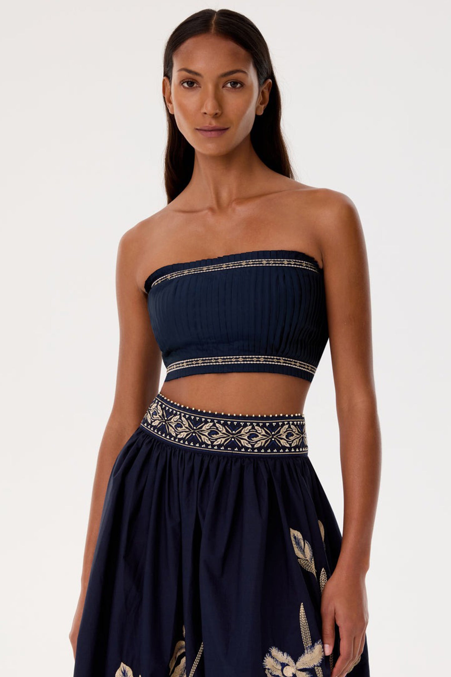 Flavia Iris Embroidery Top