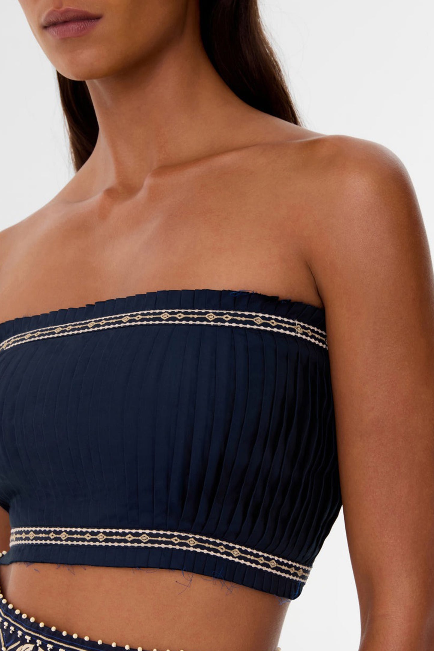 Flavia Iris Embroidery Top