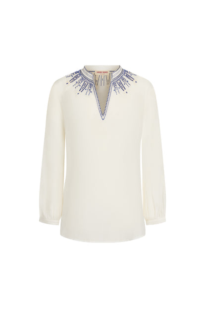 Ilizia Iris Embroidery Shirt