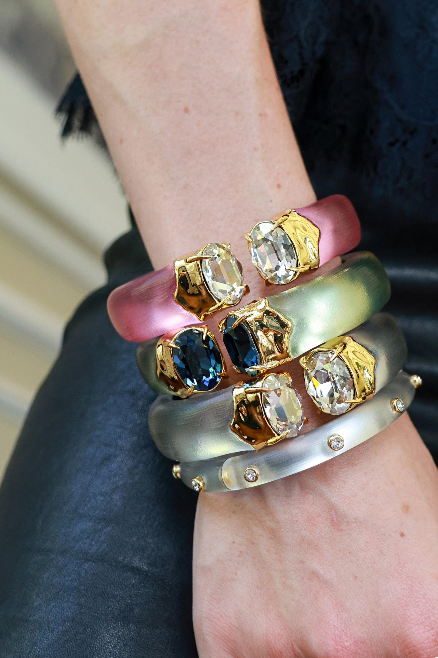 Bonbon Lucite Hinge Bracelet