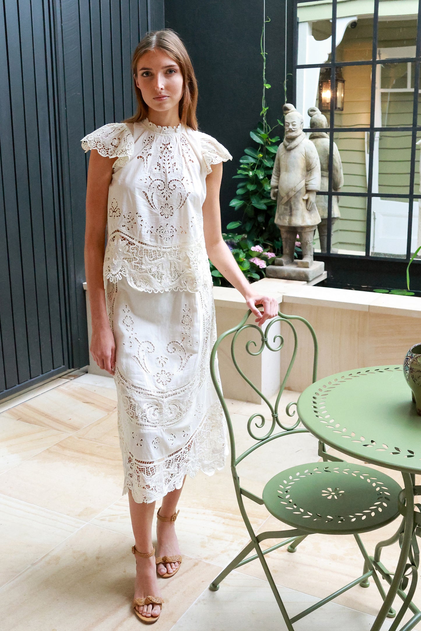 Gianna Lace Midi Skirt