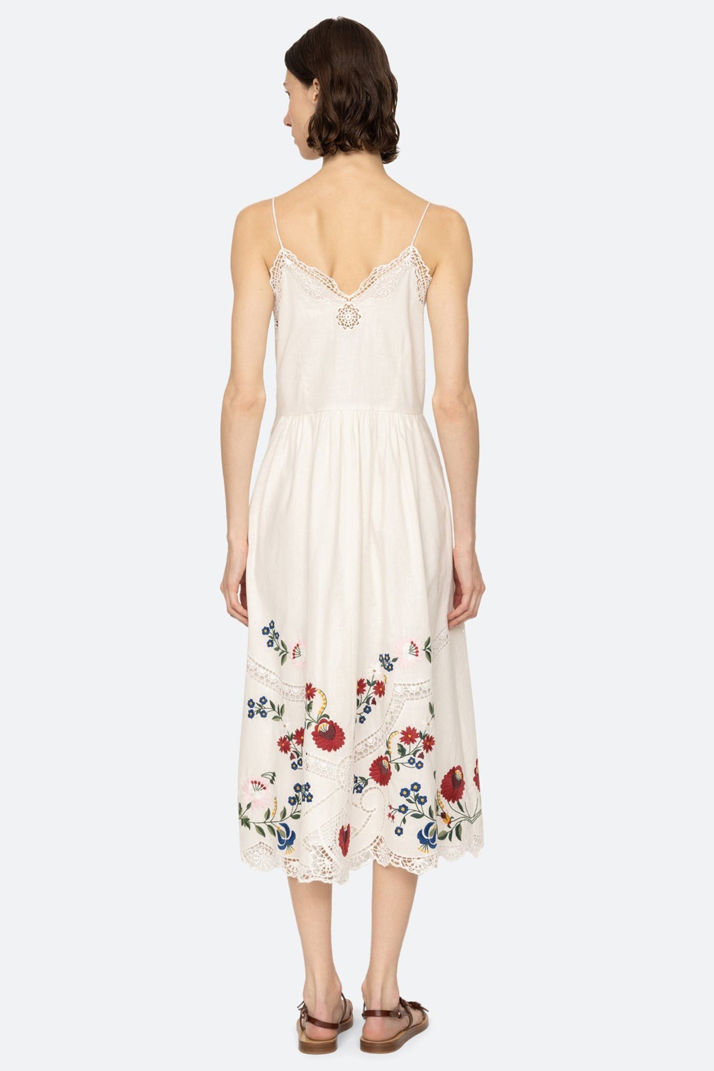 Celia Embroidery Slip Dress