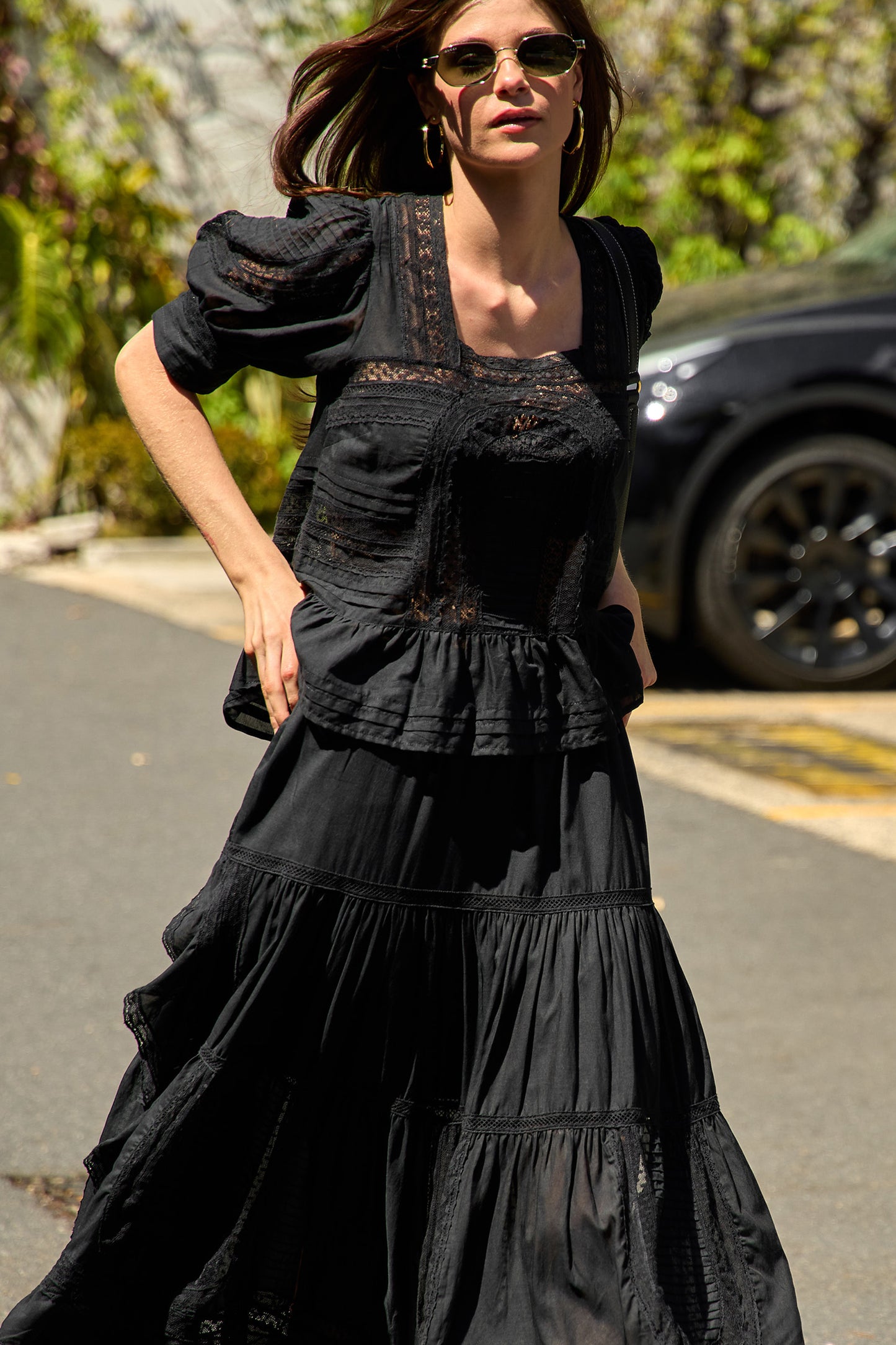Franca Lace Midi Skirt