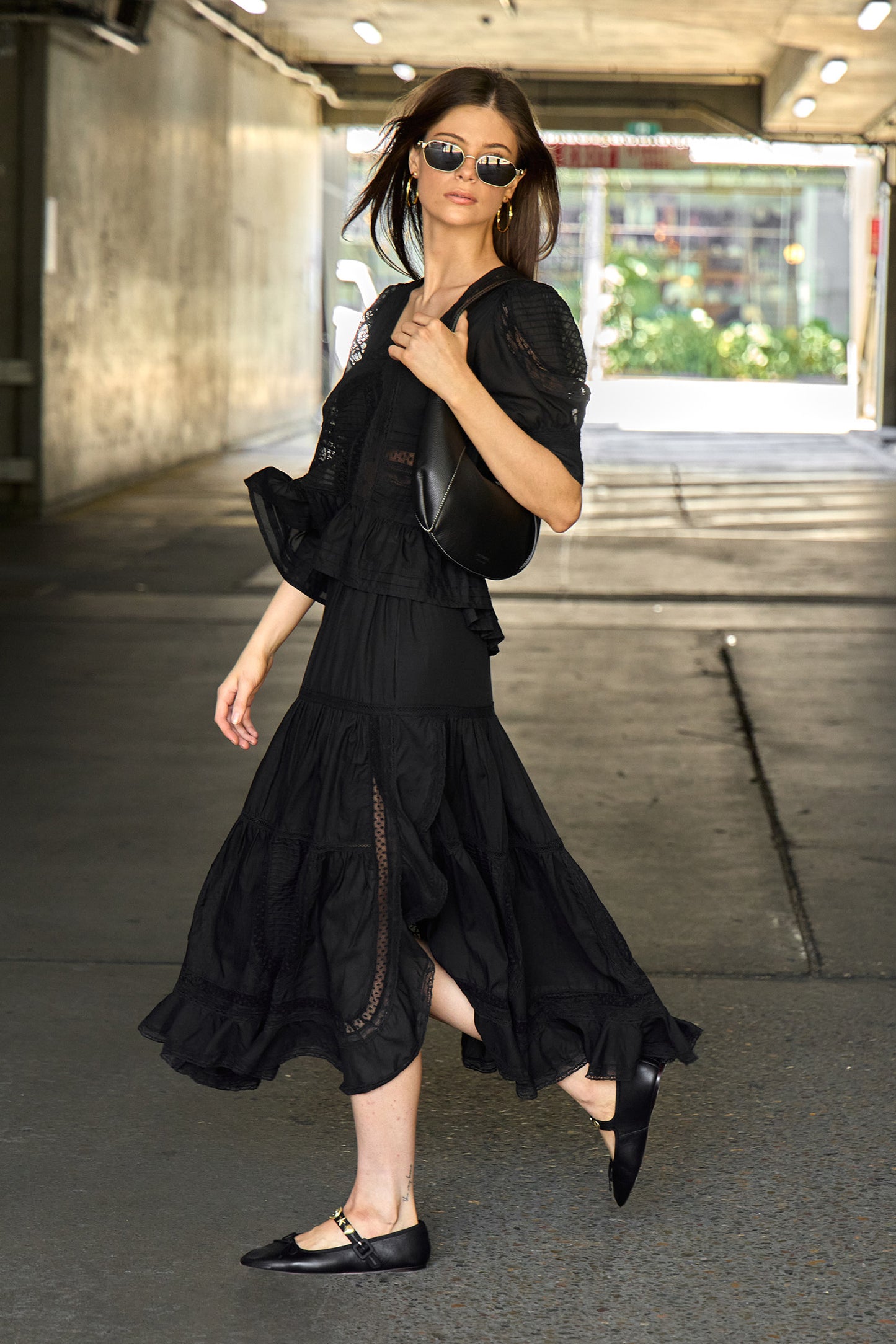 Franca Lace Midi Skirt