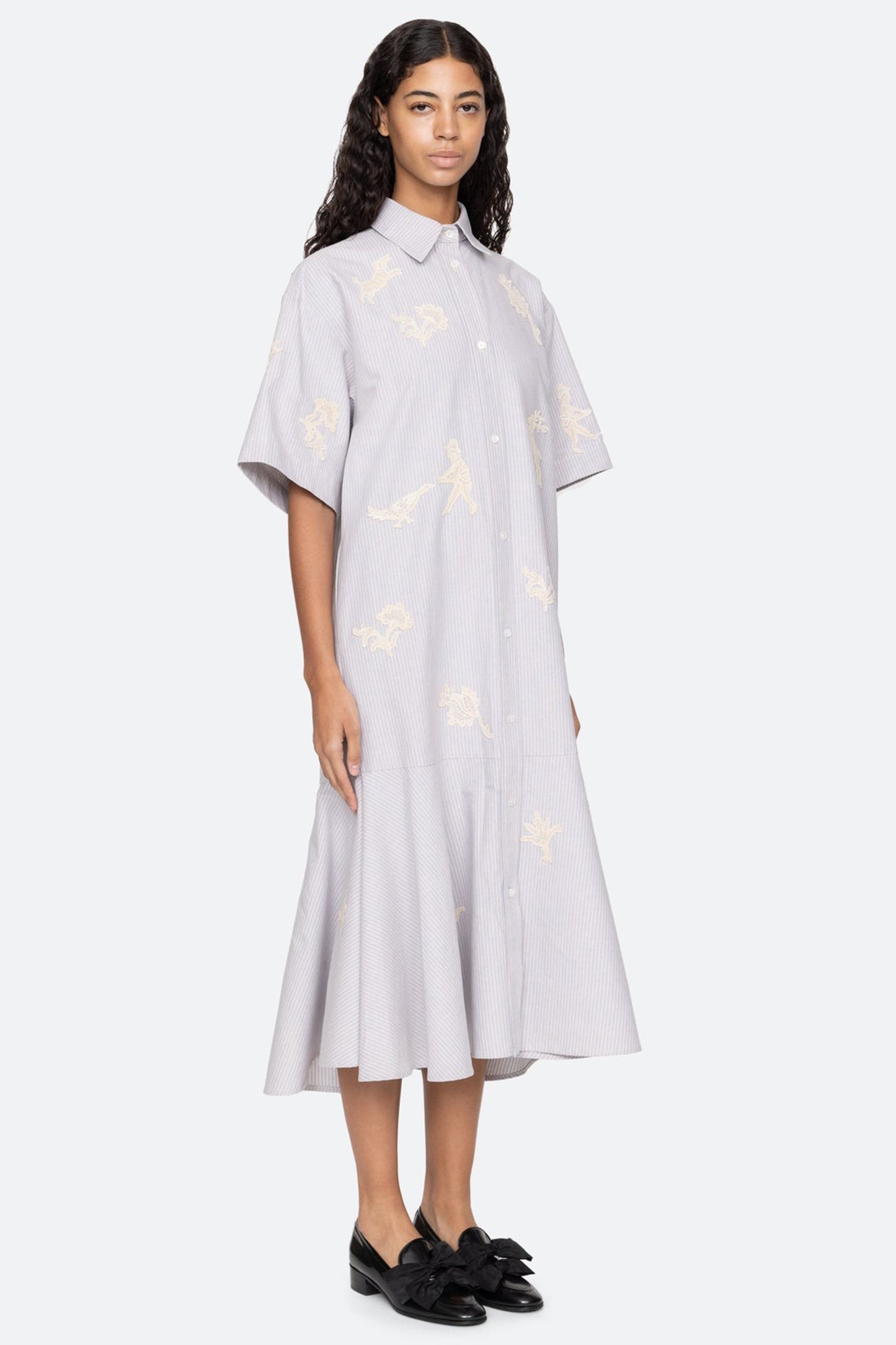 Lavinia Striped Shirt Dress