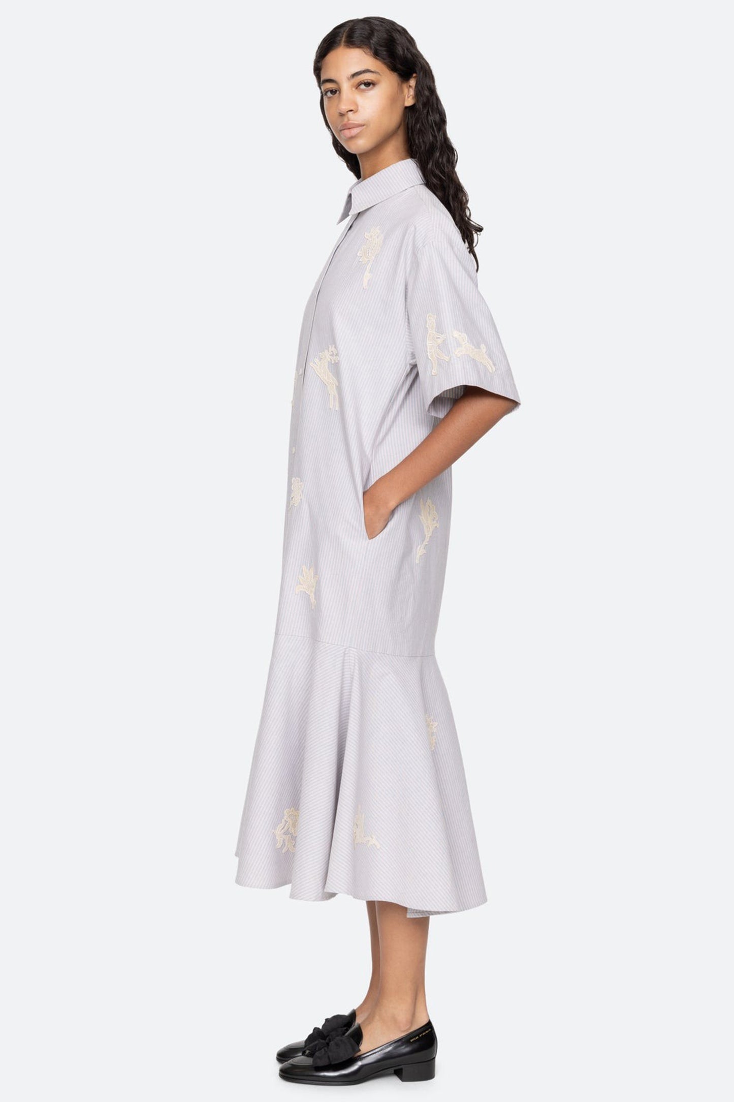 Lavinia Striped Shirt Dress