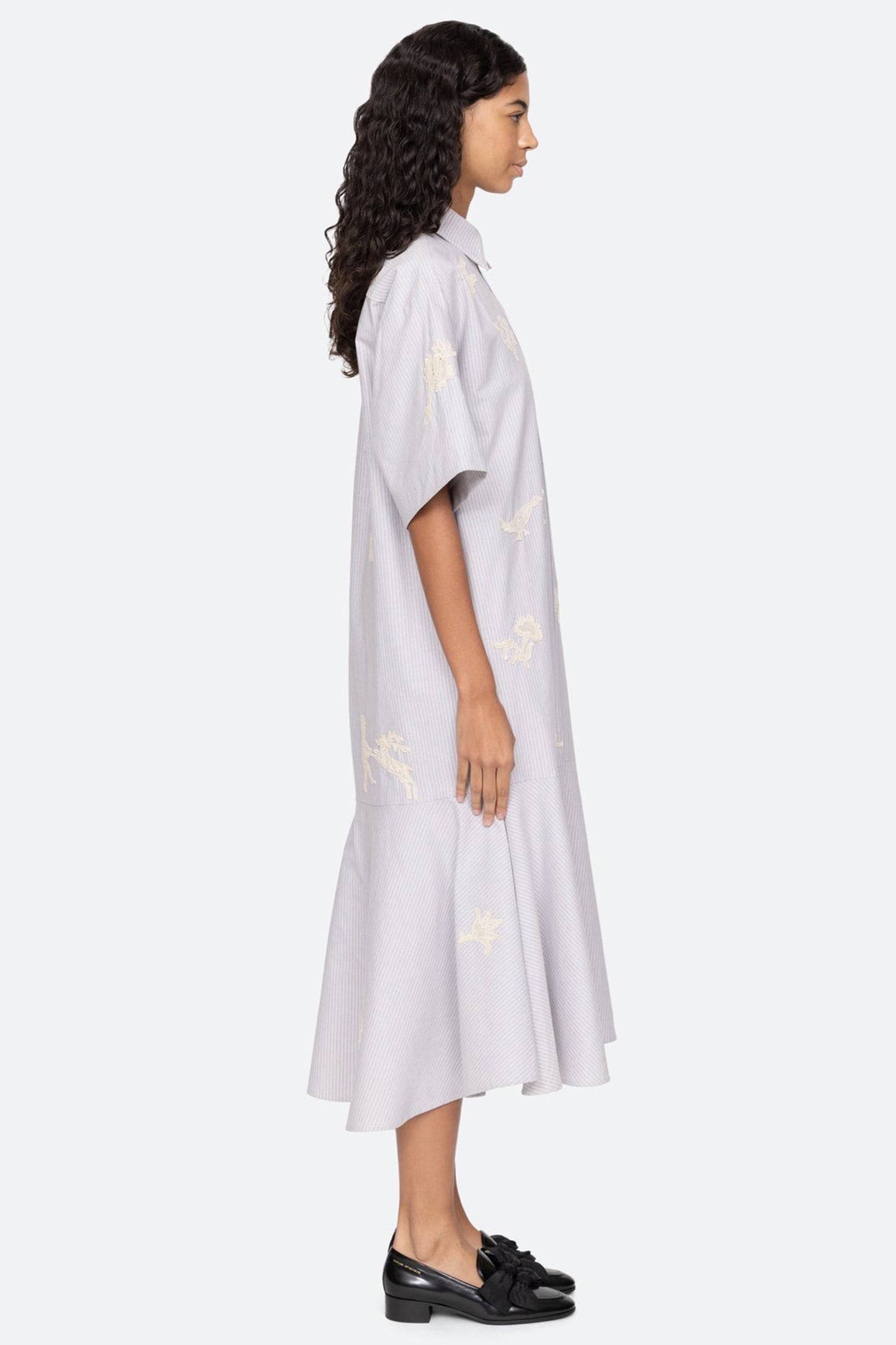 Lavinia Striped Shirt Dress