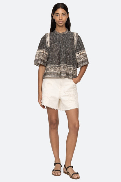 Palma Print S/SLV Top