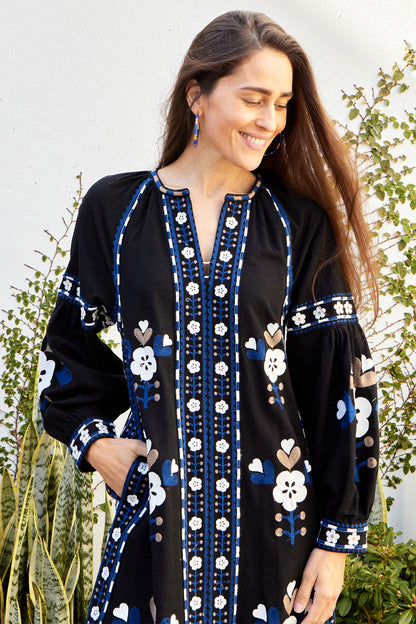 Shaina Embroidery L/SLV Dress