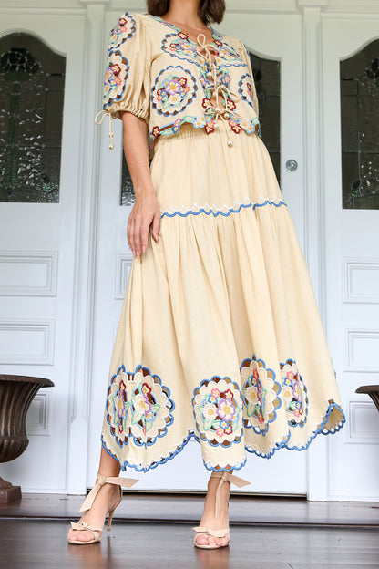 Melinda Embroidery Skirt