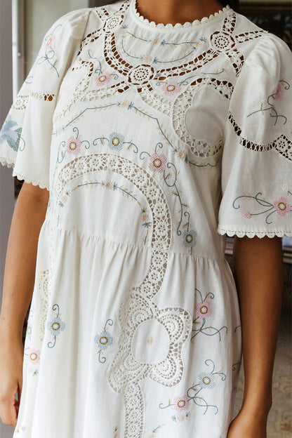 Vesna Embroidery S/SLV Dress
