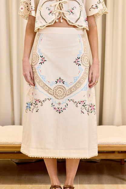 Edwina Embroidery Skirt