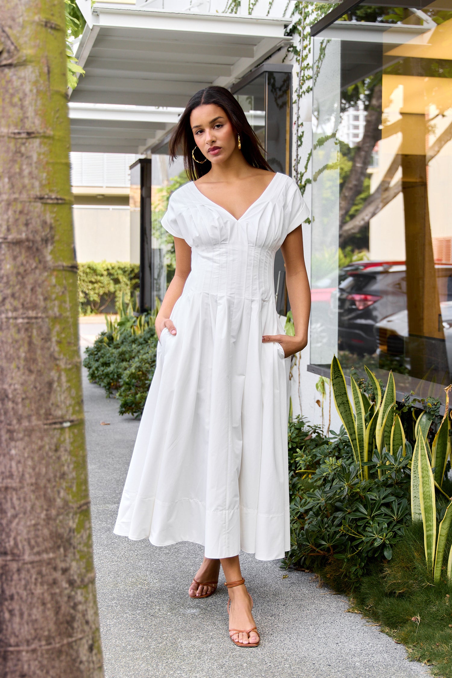 nina midi dress Nina Midi Dress 1 / Oyster