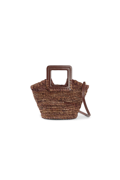 Shirley Raffia Mini Bucket Bag