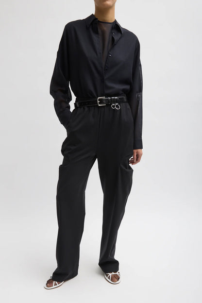 Classic Ring Hardware Leather Belt