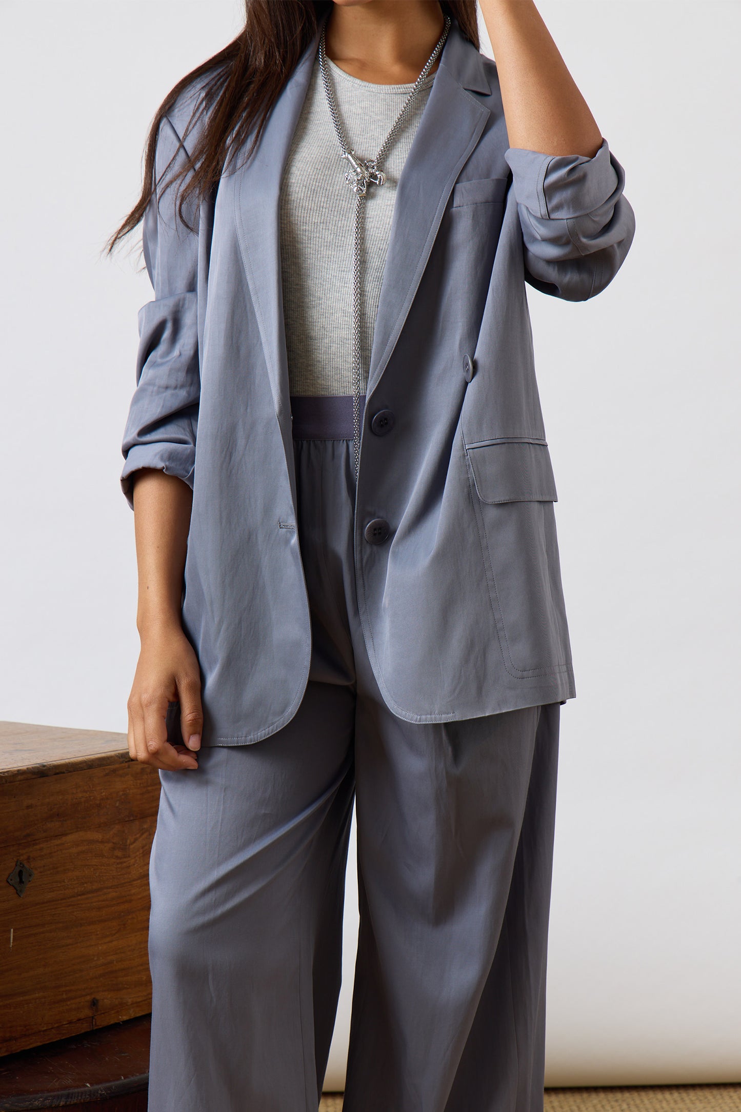Drapey Suiting Liam Blazer